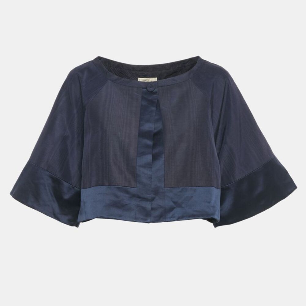 Temperley Bolero Navy Blue Jacket Palais Cropped Jacket Xl